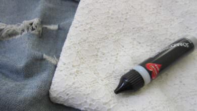 [DIY] Löcher in Jeans kreativ Stopfen 3