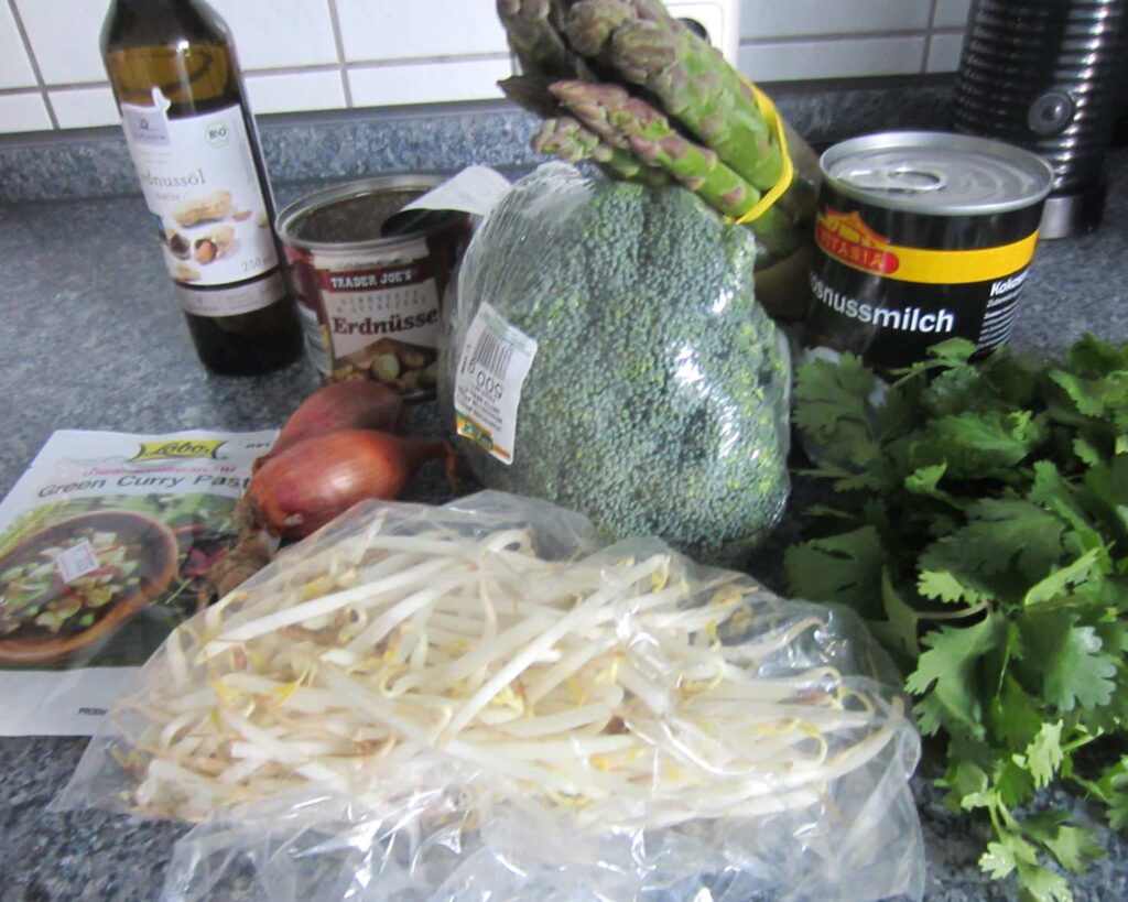 Spargel Curry Zutaten