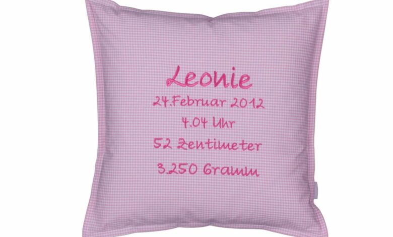 Geburtskissen für Jungen und Mädchen 1