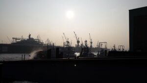Der Hafen in Hamburg