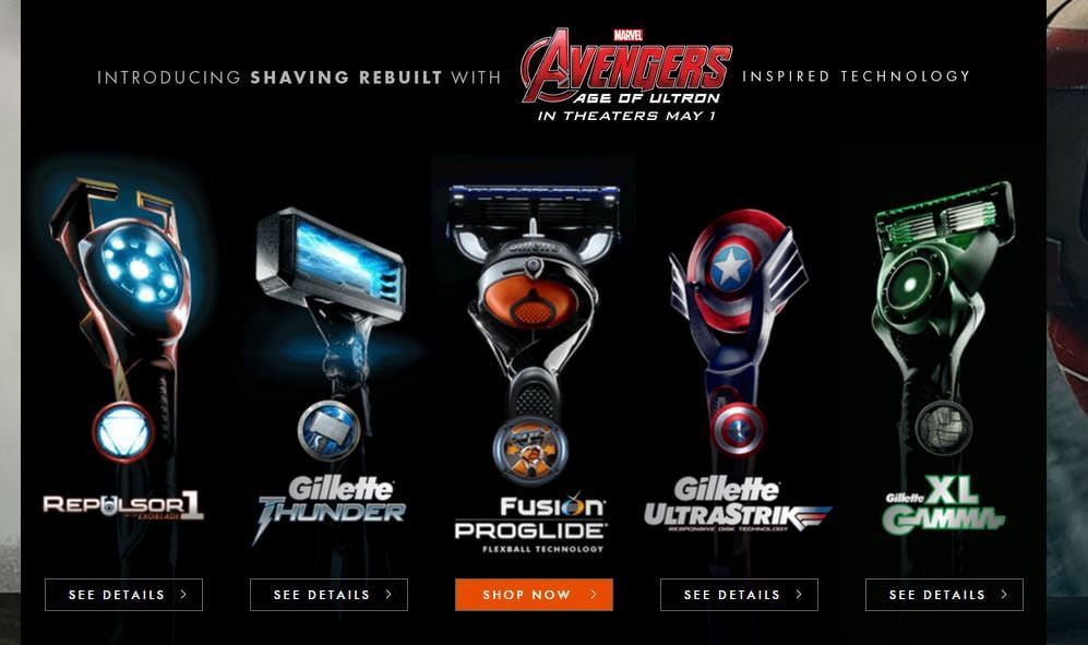 Gillette Avengers Rasierer