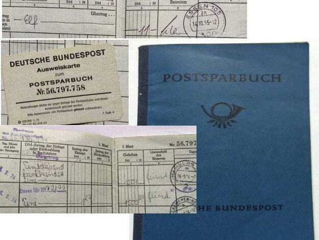 Das alte Postsparbuch 1