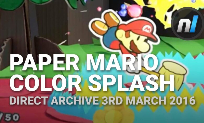 Paper Mario Color Splash für die Wii U 1