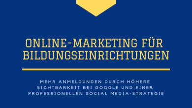 Online-Marketing für eine Bildungseinrichtung 7 Online-Marketing für eine Bildungseinrichtung 8