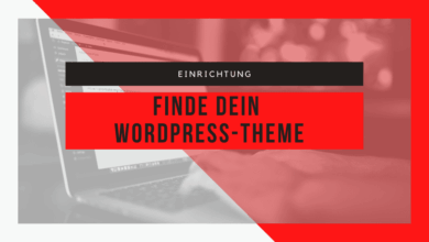 Die Suche nach dem WordPress-Theme 1