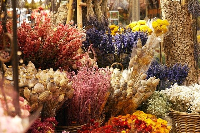 Adventskalender mit Trockenblumen 1