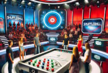Shuffleboard-Game "Um die Ecke" aus Stefan Raab Show 3 Shuffleboard-Game "Um die Ecke" aus Stefan Raab Show 2