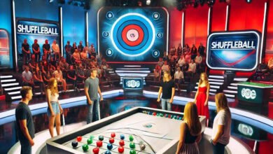 Shuffleboard-Game "Um die Ecke" aus Stefan Raab Show 3 Shuffleboard-Game "Um die Ecke" aus Stefan Raab Show 3