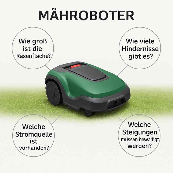 Mähroboter kaufen – Das gilt es zu beachten 2 Wichtige Fragen vor dem Kauf eines Mähroboters